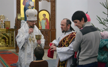 В канун Рождества совершено малое освящение Свято-Воскресенского кафедрального собора