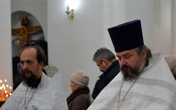 В канун Рождества совершено малое освящение Свято-Воскресенского кафедрального собора