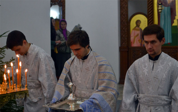 В канун Рождества совершено малое освящение Свято-Воскресенского кафедрального собора