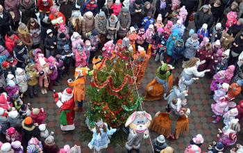 Детский рождественский праздник в храме Рождества Христова