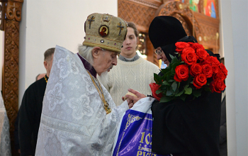 В Свято-Воскресенском соборе чествовали митрофорного протоиерея Иоанна Мисеюка
