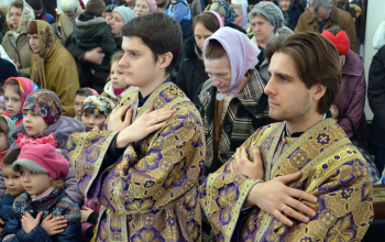 Торжество православия. Литургия Василия Великого в Свято-Воскресенском соборе