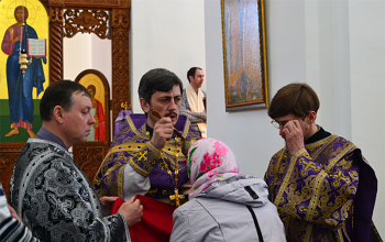 Владыка Вениамин в день Иоанна Лествичника возглавил Литургию в Свято-Воскресенском соборе