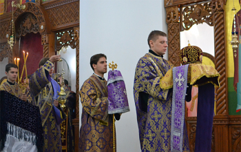 Владыка Вениамин в день Иоанна Лествичника возглавил Литургию в Свято-Воскресенском соборе