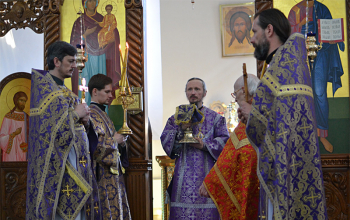 Владыка Вениамин в день Иоанна Лествичника возглавил Литургию в Свято-Воскресенском соборе