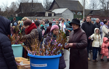 Вербное воскресенье в храмах Борисовского благочиния