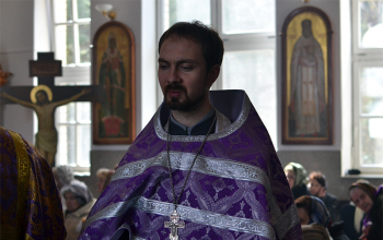 Вечерня Великой Пятницы с выносом Святой Плащаницы в храме Рождества Христова