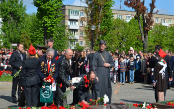 Священники Борисовского благочиния приняли участие в праздновании Дня Победы