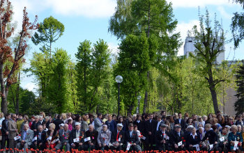 Священники Борисовского благочиния приняли участие в праздновании Дня Победы