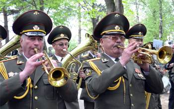 Священники Борисовского благочиния приняли участие в праздновании Дня Победы