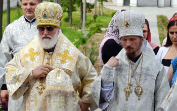 Высокопреосвященнейший Павел на храмовом празднике в Свято-Ксениевском монастыре