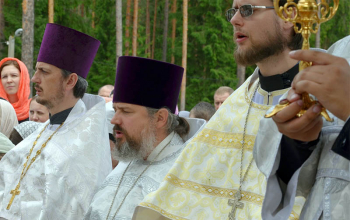 Высокопреосвященнейший Павел на храмовом празднике в Свято-Ксениевском монастыре