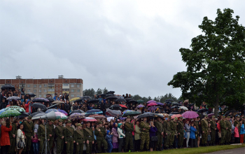 Священник Сергий Башкиров на принятии присяги в 72 ОУЦ