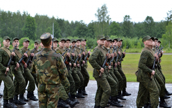 Священник Сергий Башкиров на принятии присяги в 72 ОУЦ