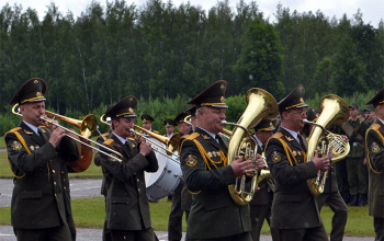 Священник Сергий Башкиров на принятии присяги в 72 ОУЦ