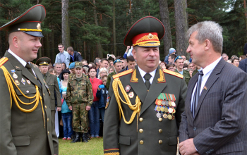 Священник Сергий Башкиров на принятии присяги в 72 ОУЦ