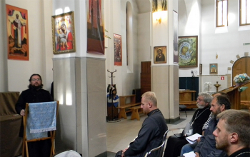 В храме Св. Дмитрия Донского прошла встреча с руководителем миссионерского отдела Минской епархии