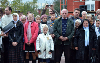 Епископ Вениамин освятил колокол, отлитый к 140-летию Свято-Воскресенского собора