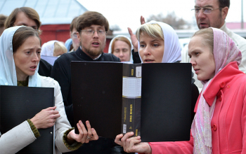 Епископ Вениамин освятил колокол, отлитый к 140-летию Свято-Воскресенского собора