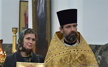 Епископ Вениамин освятил колокол, отлитый к 140-летию Свято-Воскресенского собора