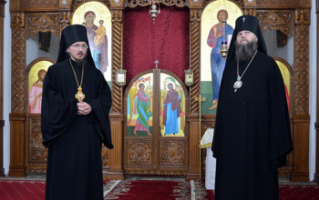 Накануне освящения в Свято-Воскресенском соборе отслужили всенощное бдение