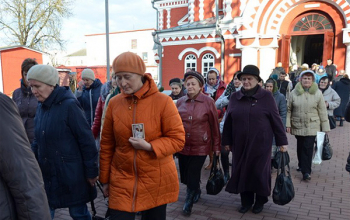 В Воскресенский собор Борисова доставлена икона с частицей мощей святой Софии Слуцкой