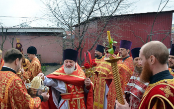 В среду Светлой седмицы духовенство Борисовской епархии совершило Литургию в Воскресенском соборе г.Борисова