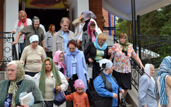 Прощание с иконой Божией Матери «Умягчение злых сердец» («Семистрельная»)