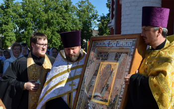 В Борисов прибыл список чудотворной иконы Божией Матери «Всецарица»