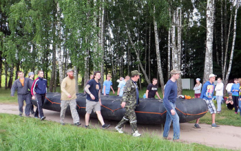 Православная молодёжь Борисовской епархии организовала сплав по Березине