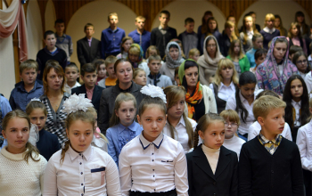 Молебен на начало учебного года и освящение СШ №24