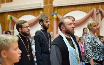 Молебен на начало учебного года и освящение СШ №24