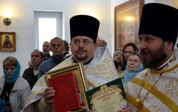 В Борисове освящен храм-часовня в честь Святого Богоявления