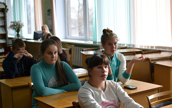 Беседа с учащимися Борисовского профессионального строительного лицея в Духовно-просветительском центре