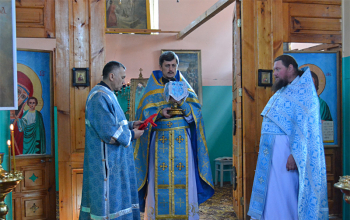 Праздничная Божественная литургия в храме д. Велятичи