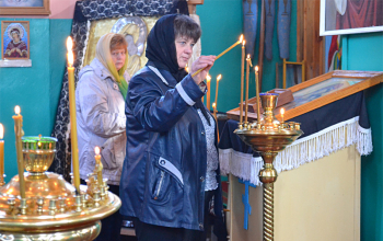 Праздничная Божественная литургия в храме д. Велятичи