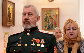 В среду 5-ой недели Великого поста епископ Вениамин совершил Литургию в Богоявленском храме-часовне