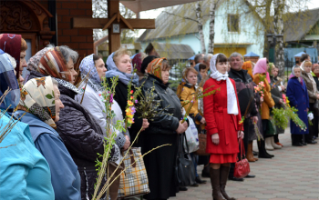 Вербное воскресенье в храмах Борисовского благочиния