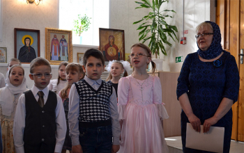 Пасха 2016: Детский пасхальный концерт в храме Рождества Христова