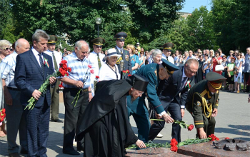 Владыка Вениамин и духовенство приняли участие в торжествах в честь 72-ой годовщины освобождения г.Борисова и Дня Независимости.