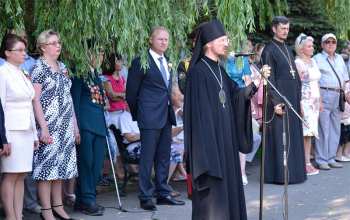 Владыка Вениамин и духовенство приняли участие в торжествах в честь 72-ой годовщины освобождения г.Борисова и Дня Независимости.