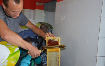 Ученики воскресной школы храма Рождества Христова посетили пасеку Евгения Корнева