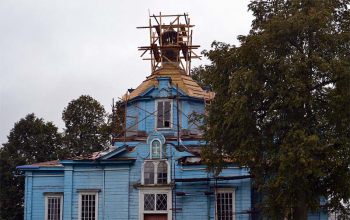 Молебен в храме Успения Пресвятой Богородицы д. Зоричи