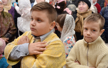 Митрополит Павел совершил Литургию в Борисовском Воскресенском кафедральном соборе