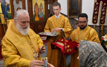 Митрополит Павел совершил Литургию в Борисовском Воскресенском кафедральном соборе