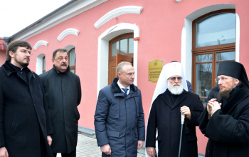 Митрополит Павел совершил Литургию в Борисовском Воскресенском кафедральном соборе