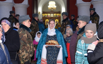 Митрополит Павел совершил Литургию в Борисовском Воскресенском кафедральном соборе
