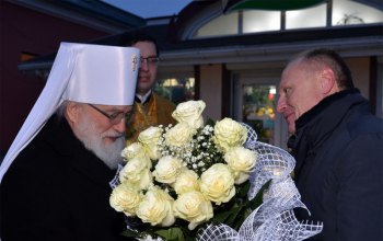 Митрополит Павел совершил Литургию в Борисовском Воскресенском кафедральном соборе