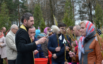 Вербное воскресенье в храмах 1-го Борисовского благочиния