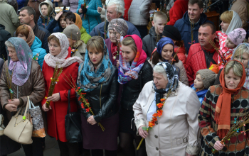 Вербное воскресенье в храмах 1-го Борисовского благочиния